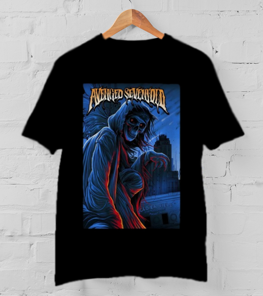 Avenged Sevenfold Soldier Field Halloween Tour Chicago 2025 T-Shirt