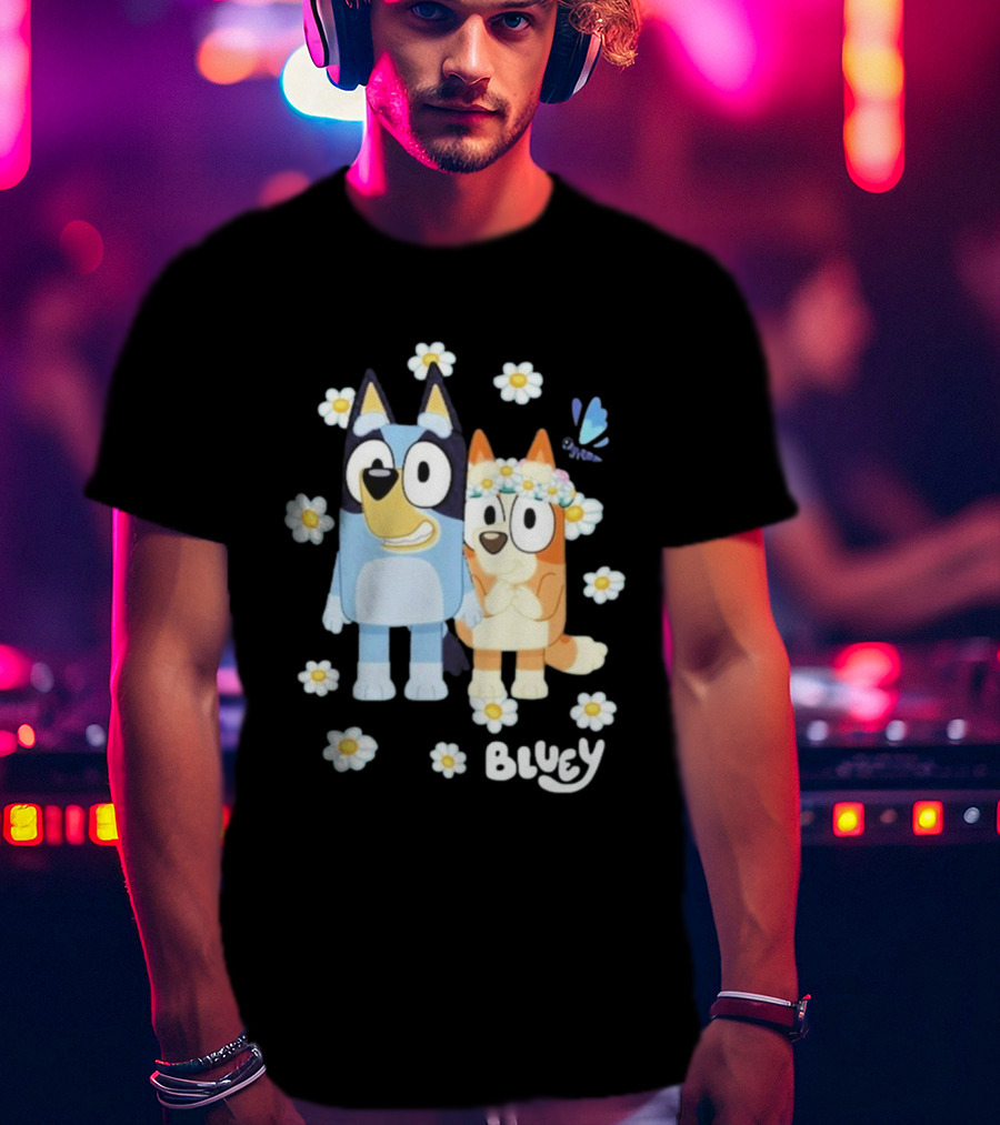 Bluey Flowers And Friends Playful Blossom Adventure T-Shirt