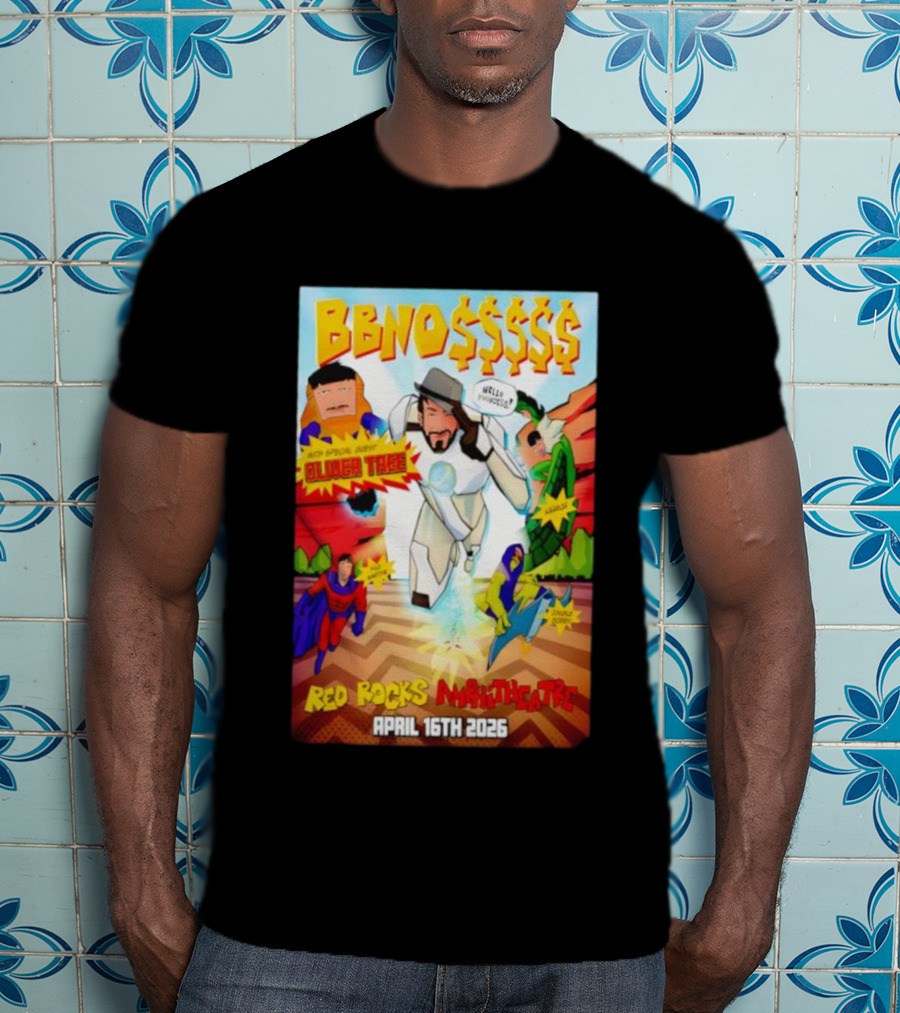 BBNO$ Tour Red Rocks Amphitheatre April 16 2026 With Special Guest Oliver Tree T-Shirt