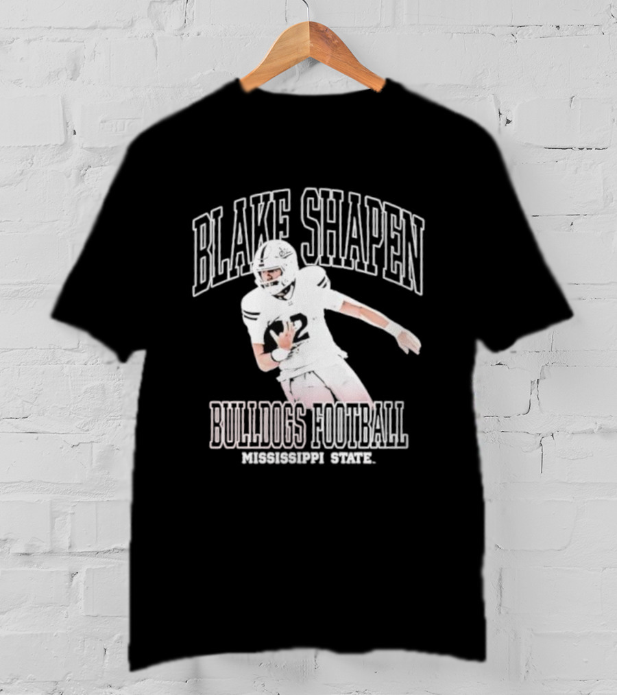 Blake Shapen Bulldogs Football Mississippi State T-Shirt