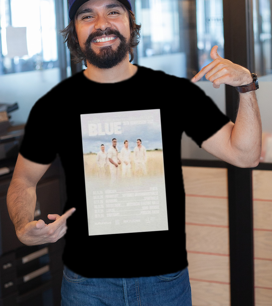 Blue 25th Anniversary Tour Munich Frankfurt Hamburg Dusseldorf Leipzig Stuttgart 2025 T-Shirt