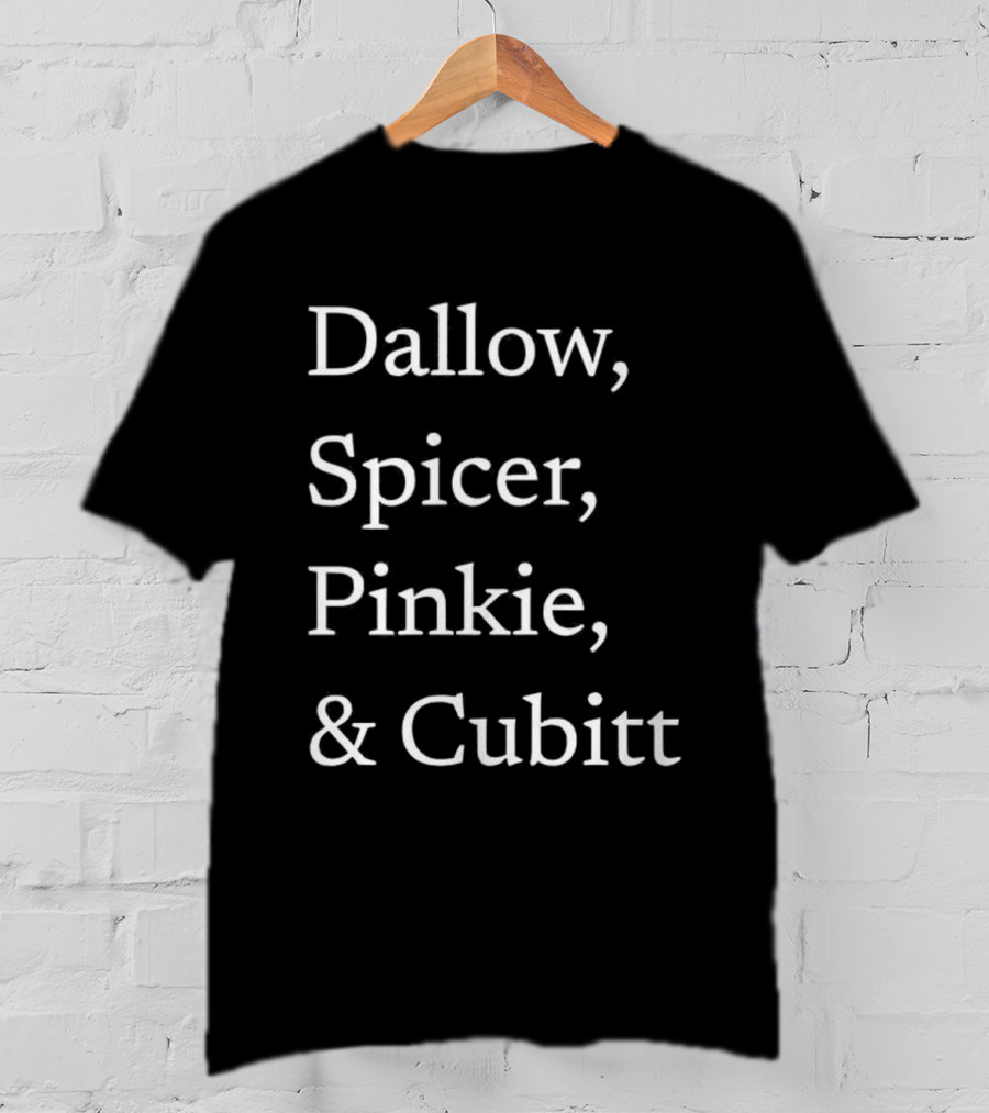 Dallow Spicer Pinkie Cubitt Text Sequence T-Shirt