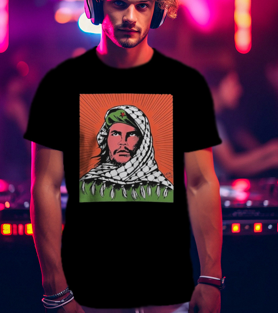 Che Guevara Keffiyeh Artistic Illustration By Latuff 2002 T-Shirt