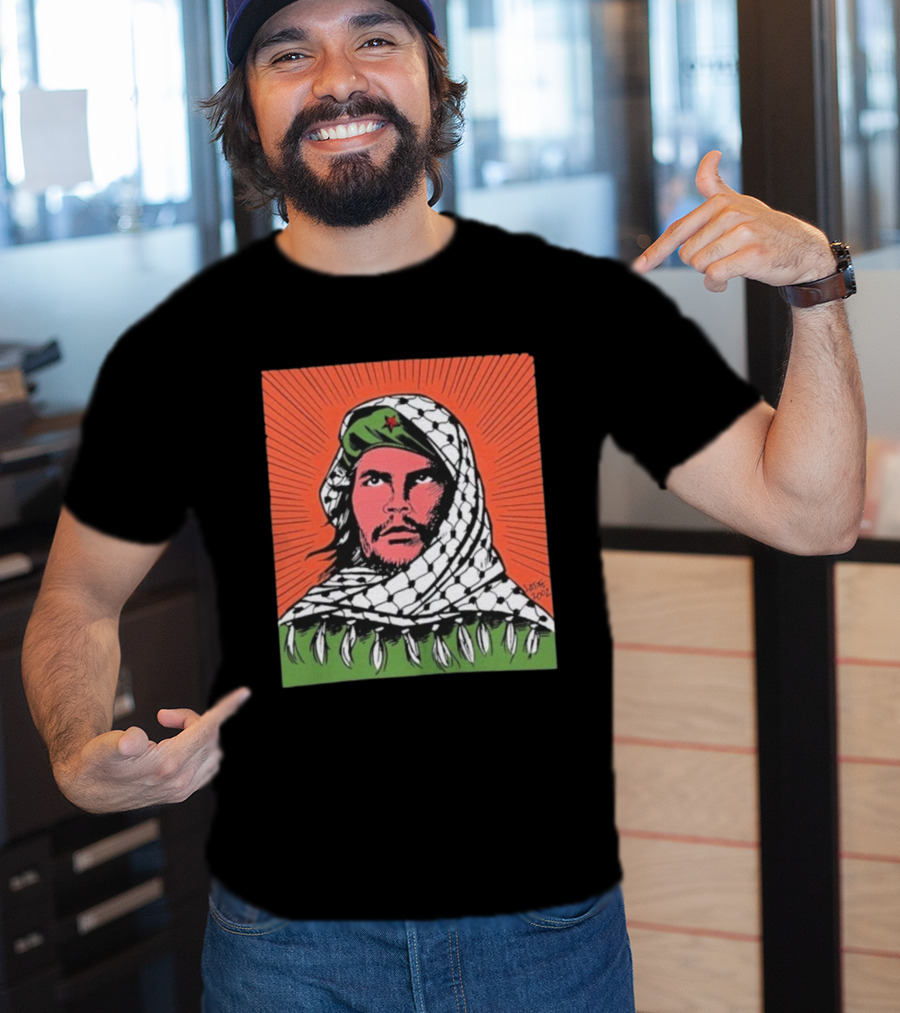 Che Guevara Keffiyeh Artistic Illustration By Latuff 2002 T-Shirt
