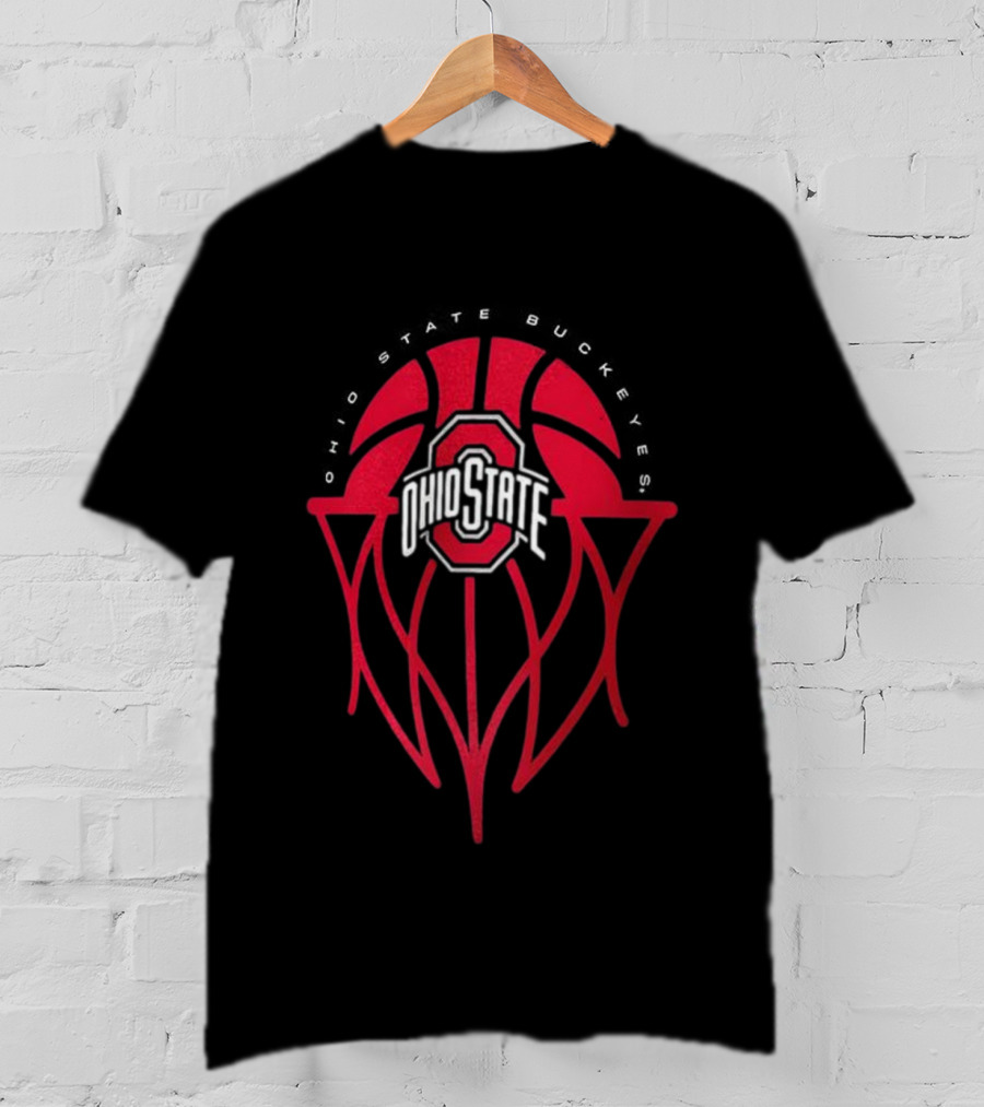 Ohio State Buckeyes Basketball Hoop Icon T-Shirt