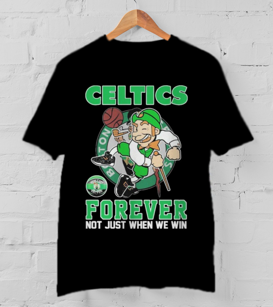 Boston Celtics Forever Team Logo Fan Mascot T-Shirt