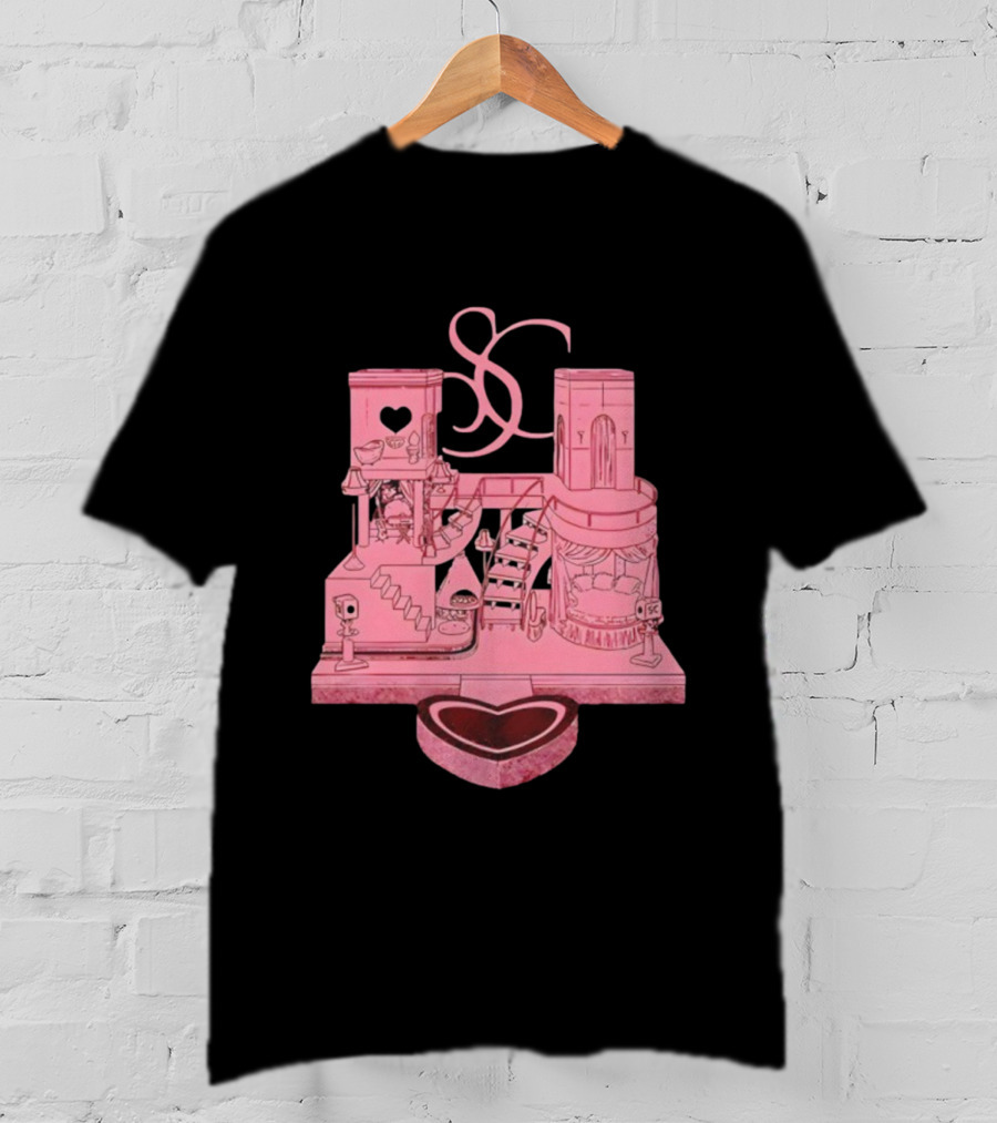 Sabrina Carpenter Do You Want The House Tour SC Vintage Heart Design T-Shirt