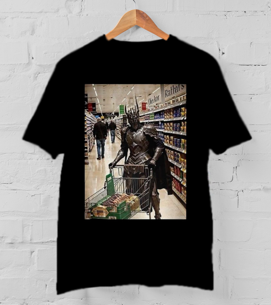 Sauron Shopping Adventure In Grocery Aisle T-Shirt