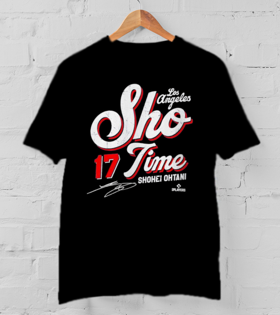 Los Angeles Sho Time 17 Shohei Ohtani Signature T-Shirt