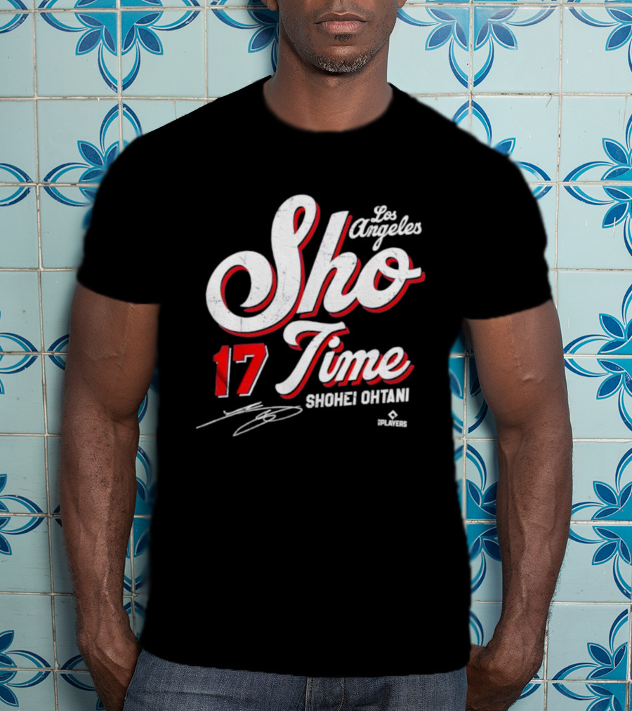 Los Angeles Sho Time 17 Shohei Ohtani Signature T-Shirt