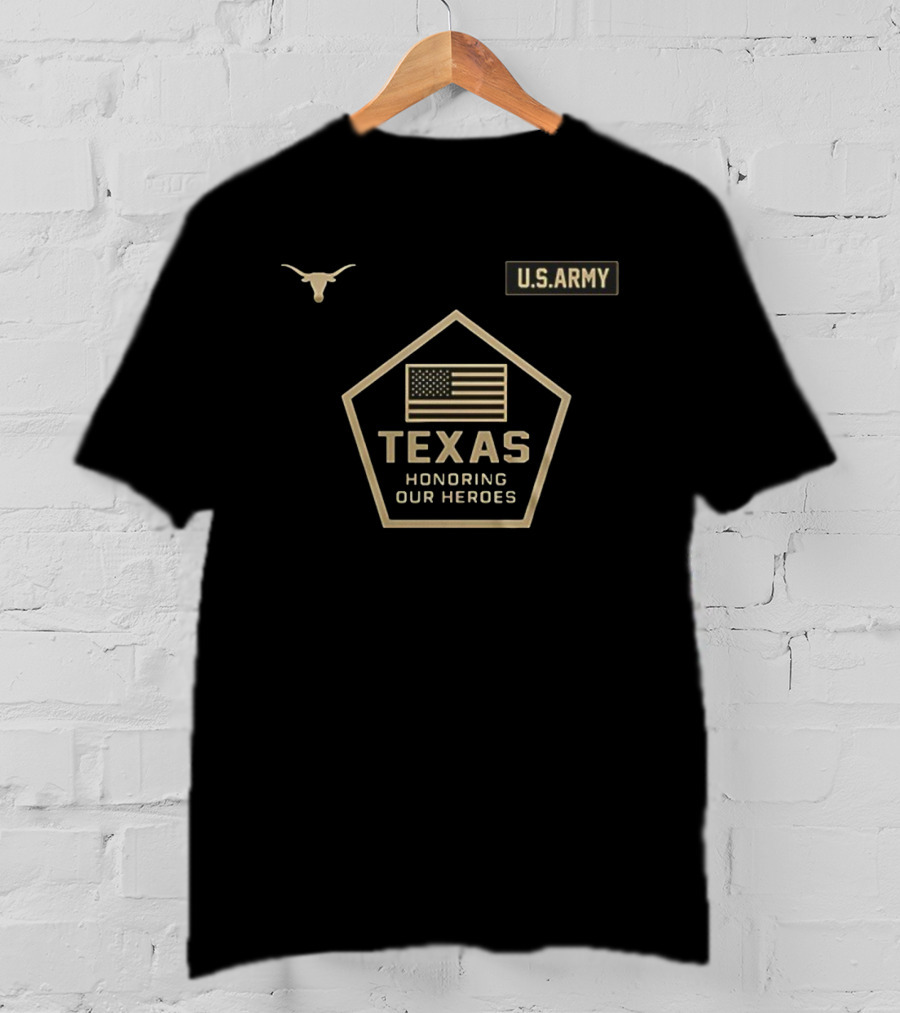 Texas Longhorns U.S. Army Honoring Our Heroes Military Appreciation Day T-Shirt