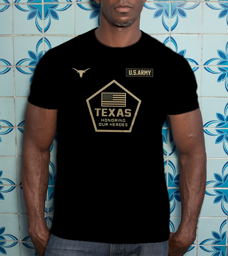 Texas Longhorns U.S. Army Honoring Our Heroes Military Appreciation Day T-Shirt