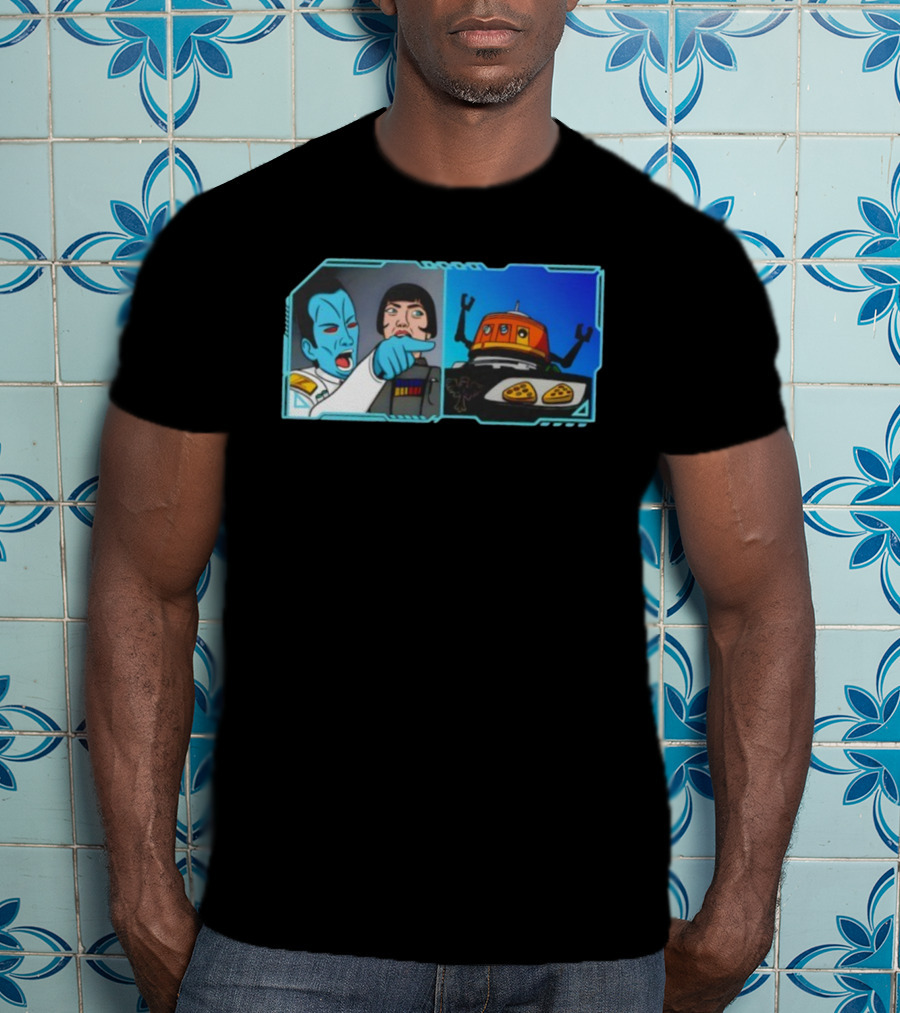 Thrawn Meme Vs. Chopper Star Wars Rebels Pizza Argument T-Shirt