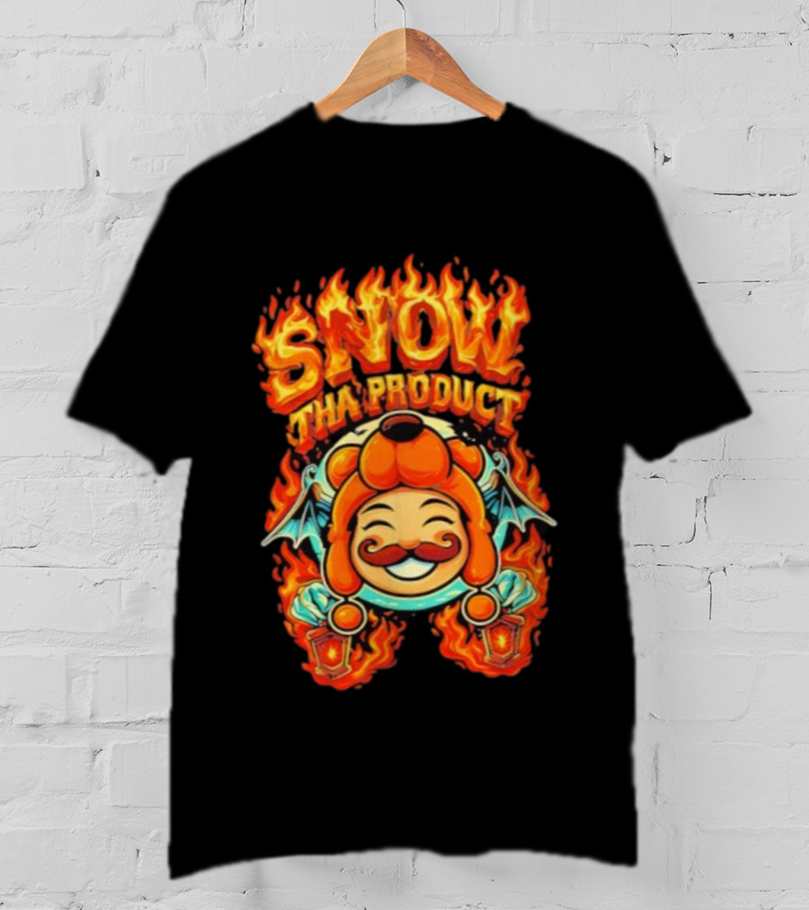 Snow Tha Product Fiery Bat Lanterns Halloween T-Shirt