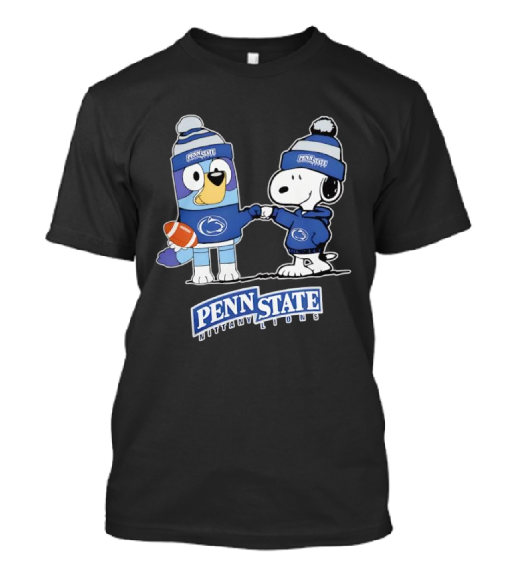 Snoopy Bluey Penn State Nittany Lions Football Collaboration T-Shirt