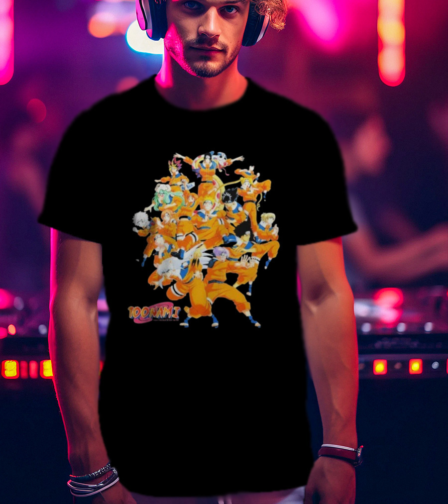 Toonami Cruel.void Shadow Clone Jutsu Anime Character Mashup T-Shirt