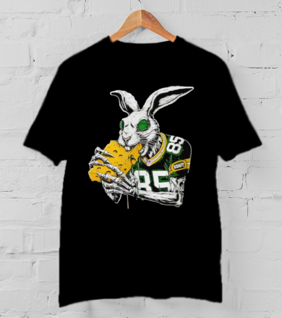 Tucker Kraft Green Bay Packers Rabbit 85 Cheese Eater T-Shirt