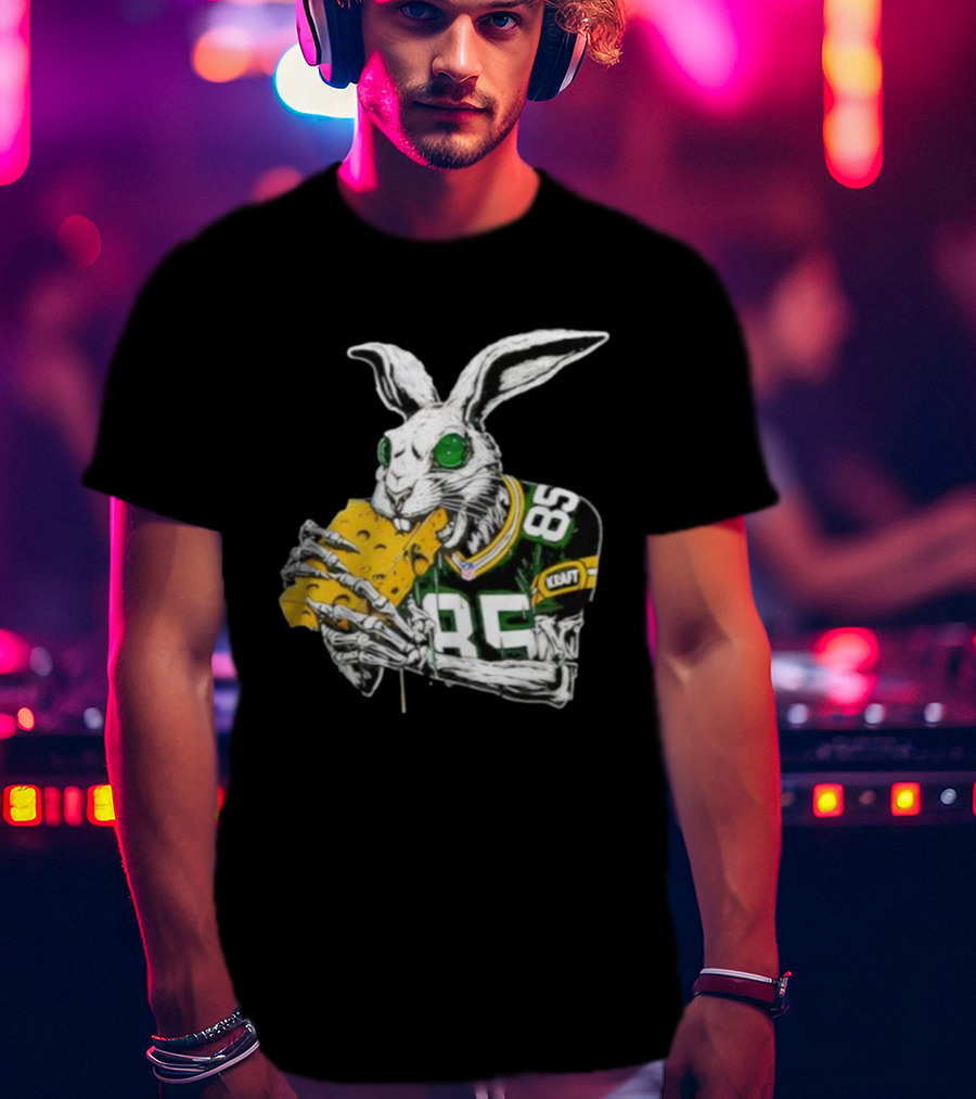 Tucker Kraft Green Bay Packers Rabbit 85 Cheese Eater T-Shirt