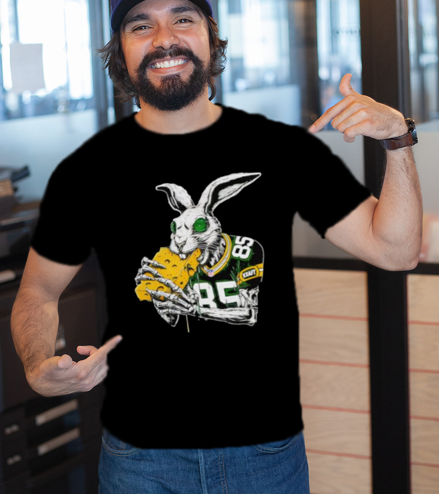 Tucker Kraft Green Bay Packers Rabbit 85 Cheese Eater T-Shirt