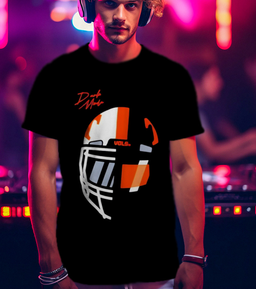 Dark Mode Vols Tennessee Volunteers Football Helmet T-Shirt