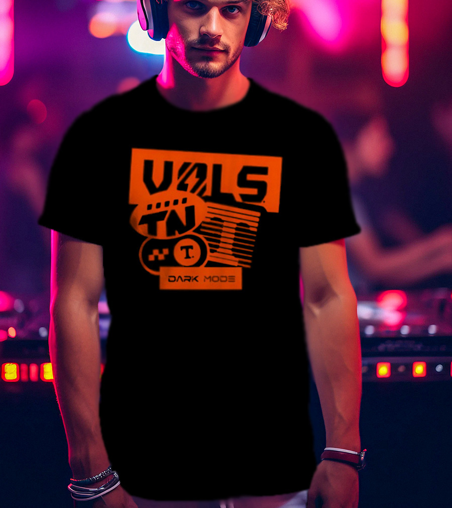 Vols Dark Mode TN Tennessee Volunteers Football UT T-Shirt