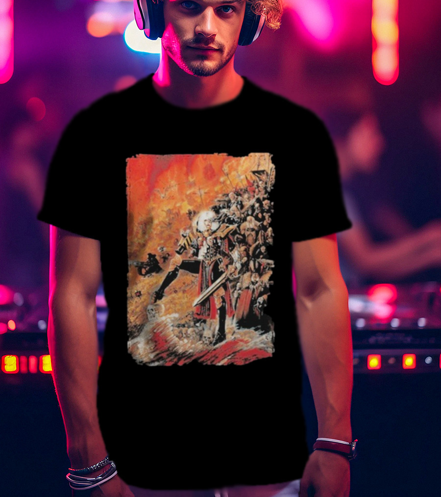 Warhammer Grimdark Canoness Veridyan Battle Scene Fantasy Artwork T-Shirt