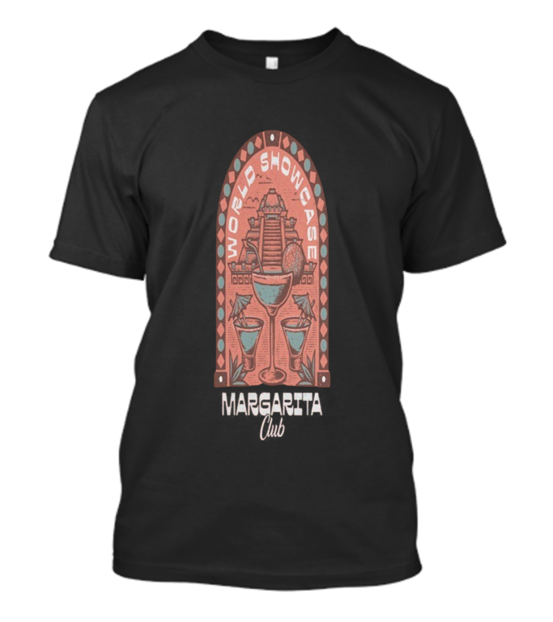 World Showcase Margarita Club Pyramid And Cocktails T-Shirt