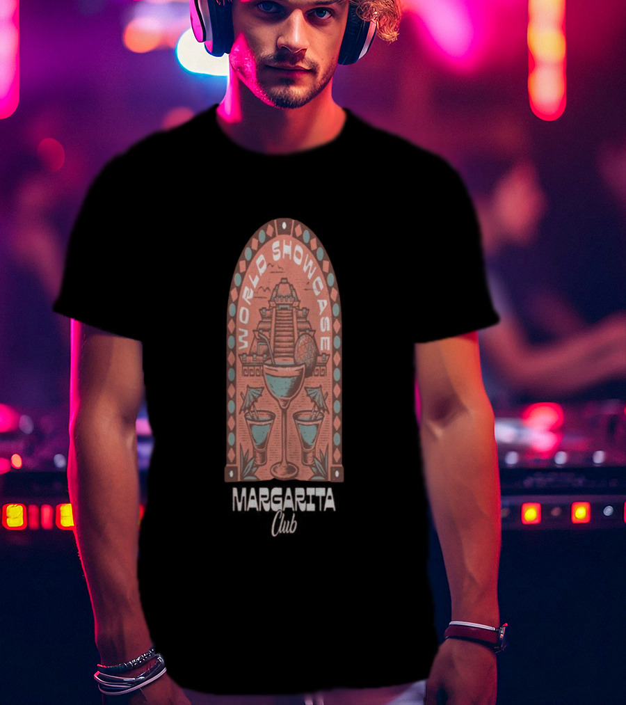 World Showcase Margarita Club Pyramid And Cocktails T-Shirt