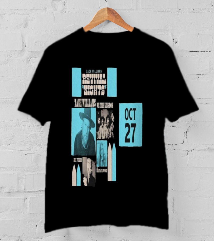 Zach Williams We The Kingdom Revival Nights Red Rocks Oct 27 2025 T-Shirt