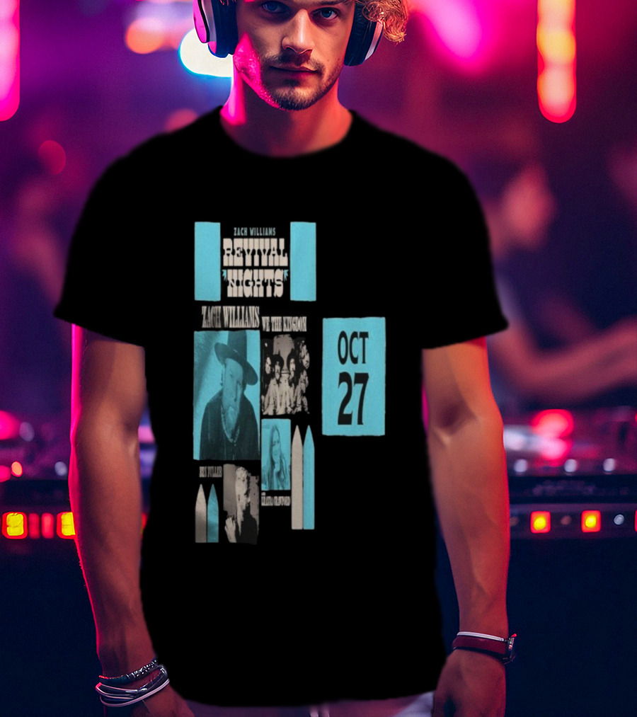 Zach Williams We The Kingdom Revival Nights Red Rocks Oct 27 2025 T-Shirt