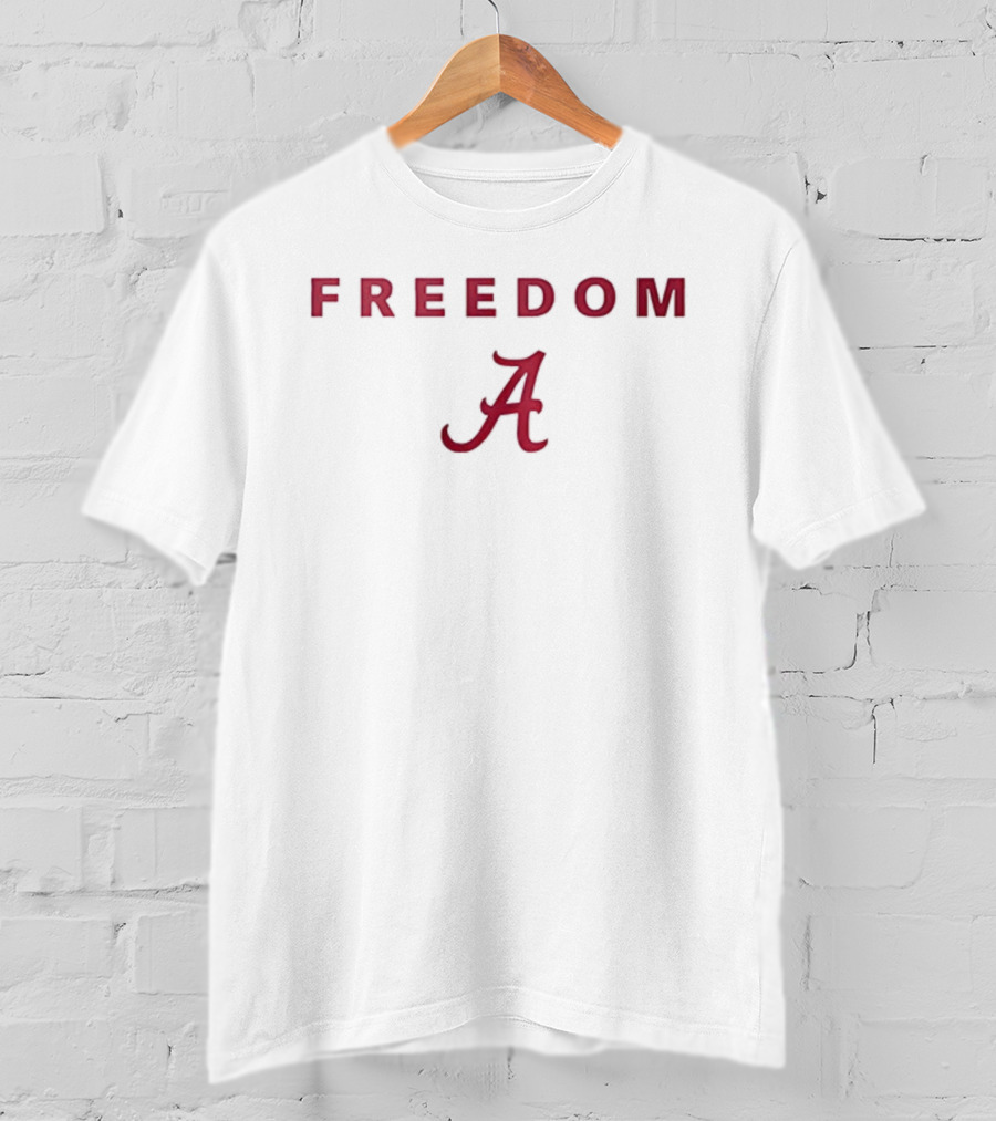 Alabama Crimson Tide University Freedom A Symbol Charlie Kirk T-Shirt