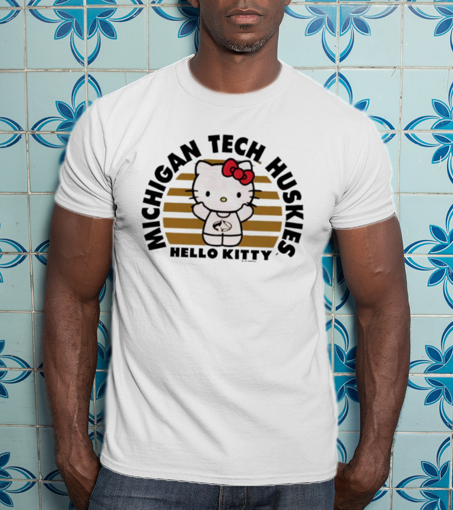 Michigan Tech Huskies Hello Kitty Collaboration T-Shirt