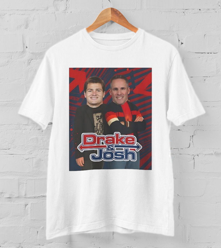 Drake And Josh New England Patriots Maye McDaniels Caricature T-Shirt