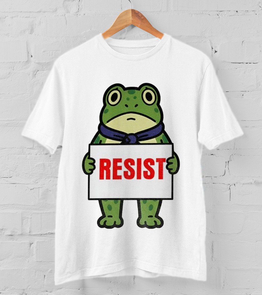 Portland Frog Resist Anti Fascist Trump Democracy Antifa T-Shirt