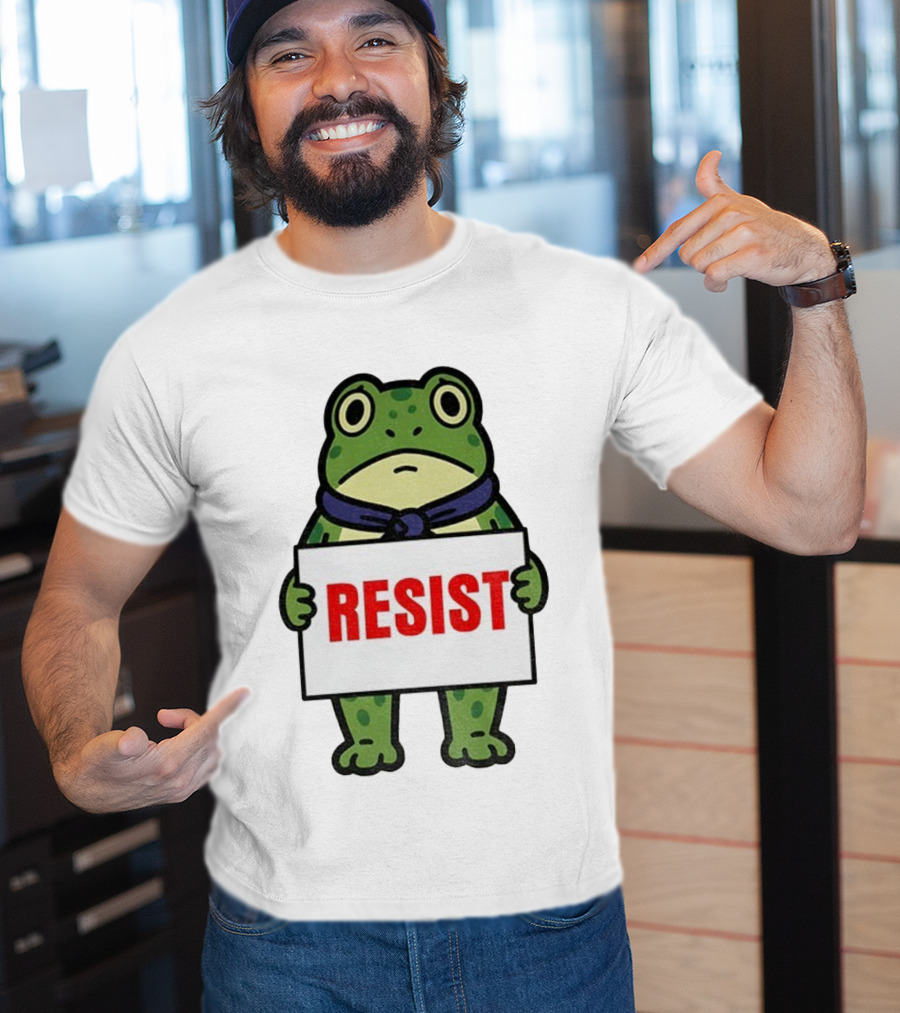 Portland Frog Resist Anti Fascist Trump Democracy Antifa T-Shirt