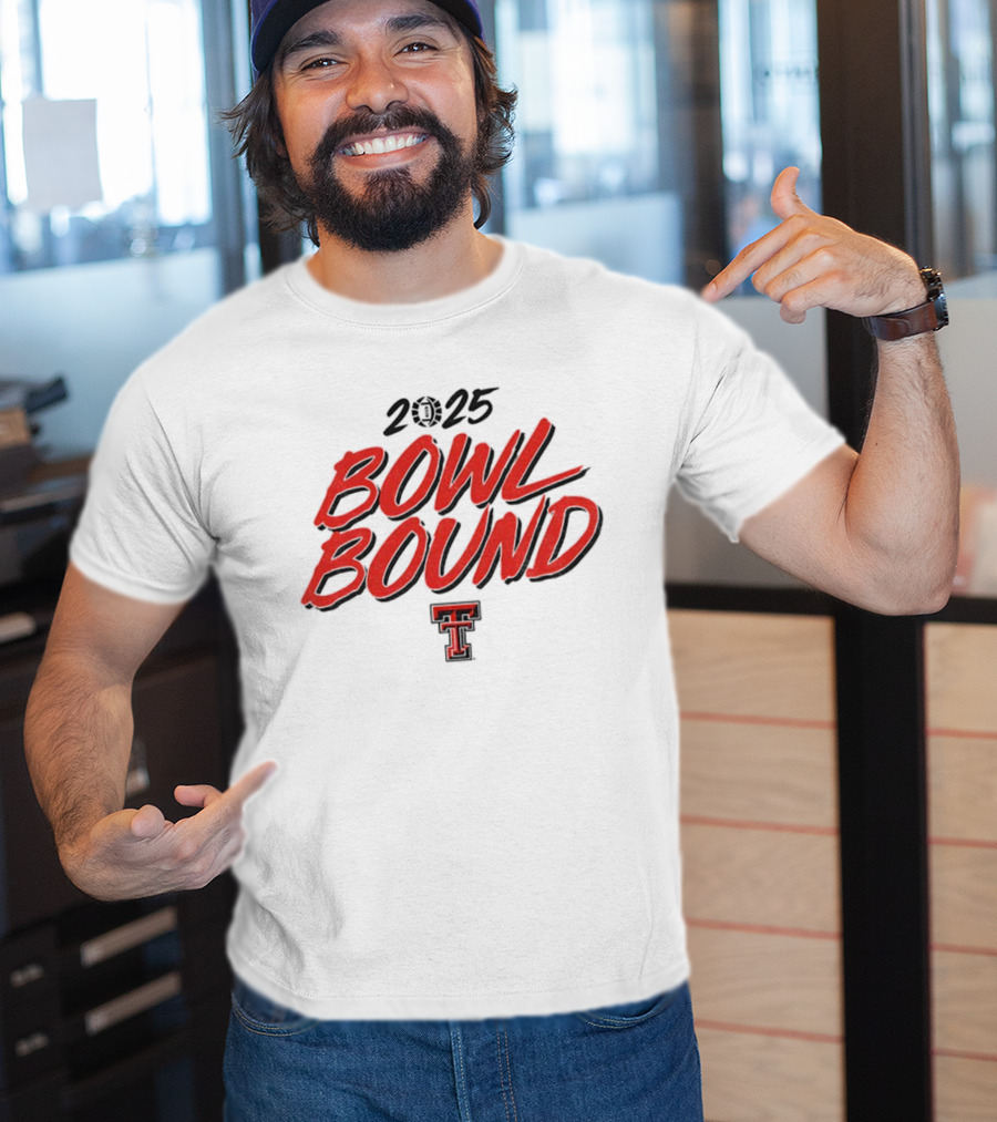 2025 Texas Tech Red Raiders Bowl Bound Football T-Shirt