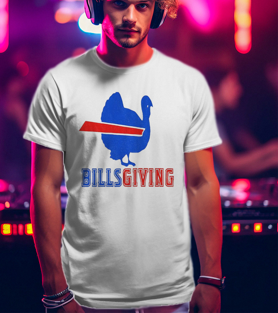 Billsgiving 2025 Turkey Buffalo Bills Thanksgiving NFL Football T-Shirt