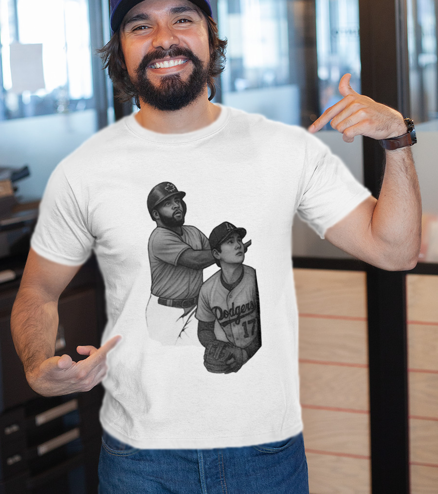 Vladdy Guerrero Jr. Shohei Ohtani Dodgers World Series Baseball Moment T-Shirt