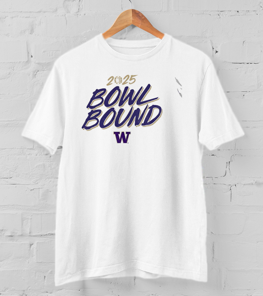 2025 Bowl Bound Washington Huskies Football NFL T-Shirt