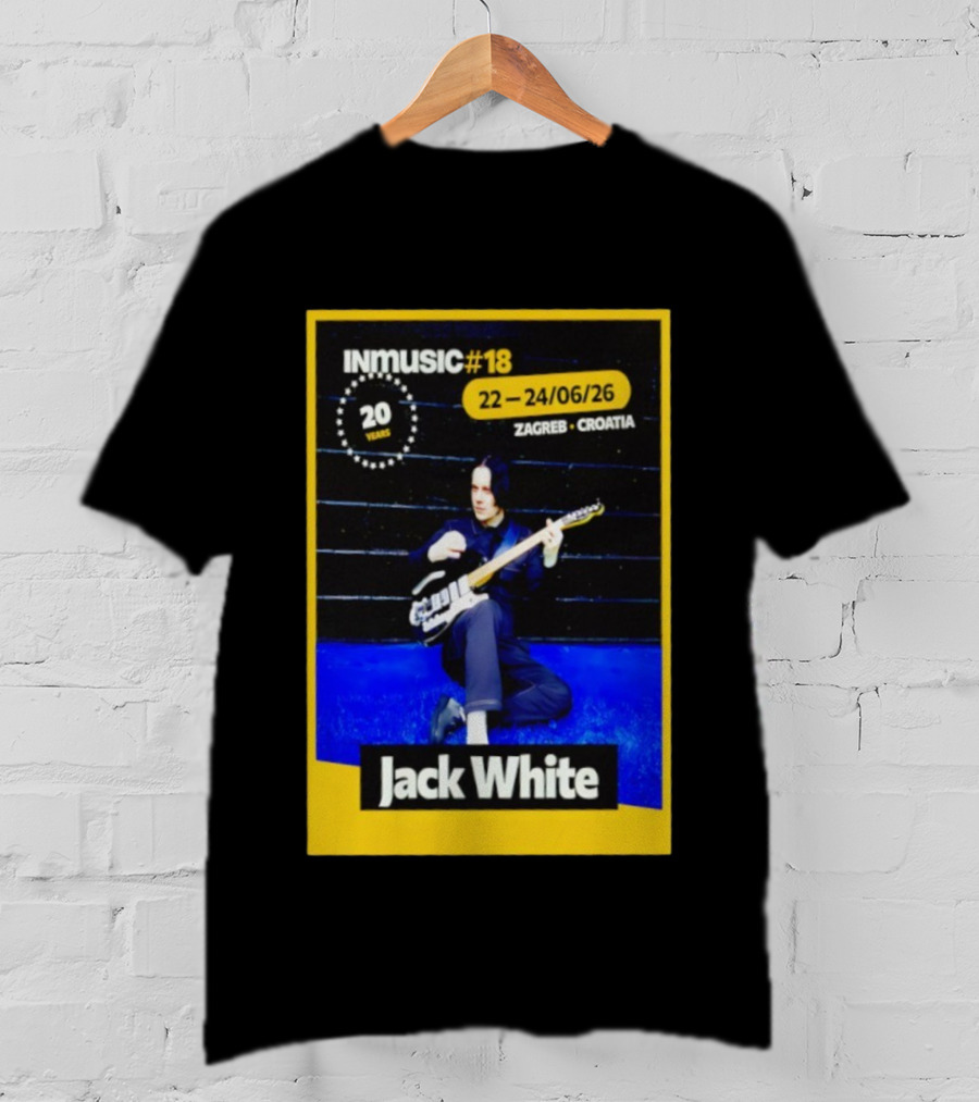 INmusic Festival 2026 Jack White Zagreb Croatia June Concert T-Shirt