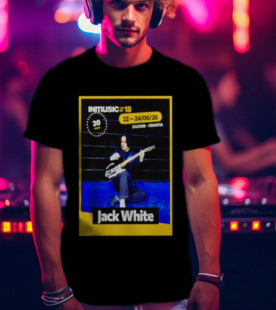 INmusic Festival 2026 Jack White Zagreb Croatia June Concert T-Shirt