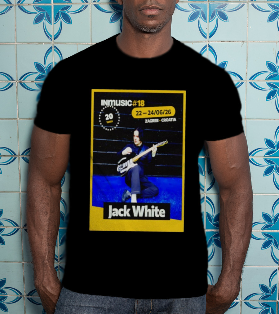 INmusic Festival 2026 Jack White Zagreb Croatia June Concert T-Shirt