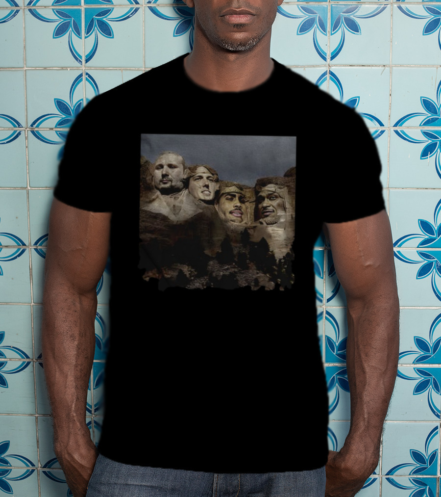 Julio Rodriguez Cal Raleigh Jorge Polanco Seattle Mariners MLB Mount Rushmore Tribute T-Shirt