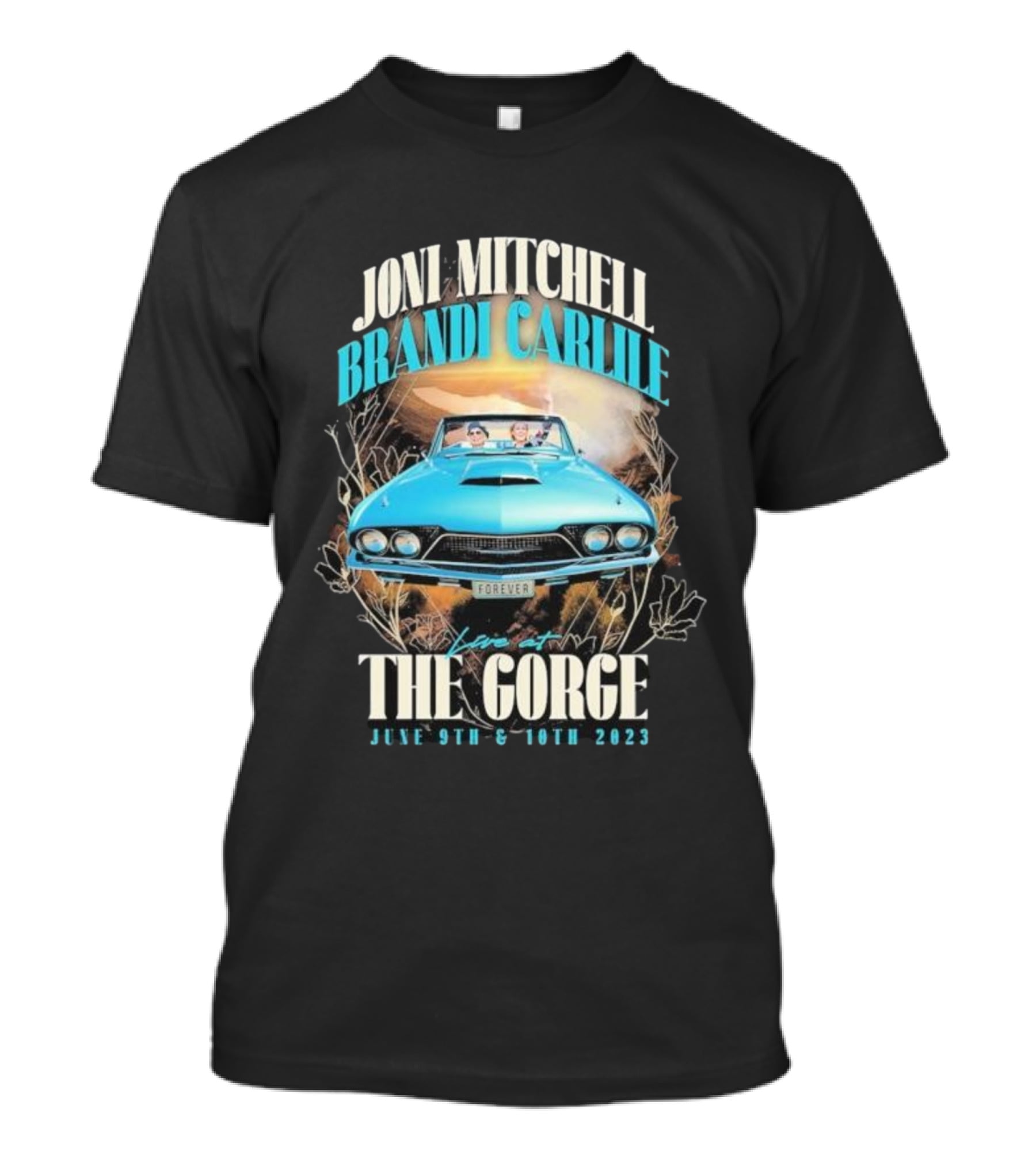 Joni Mitchell Brandi Carlile Live At The Gorge Forever June 9th & 10th 2023 T-Shirt