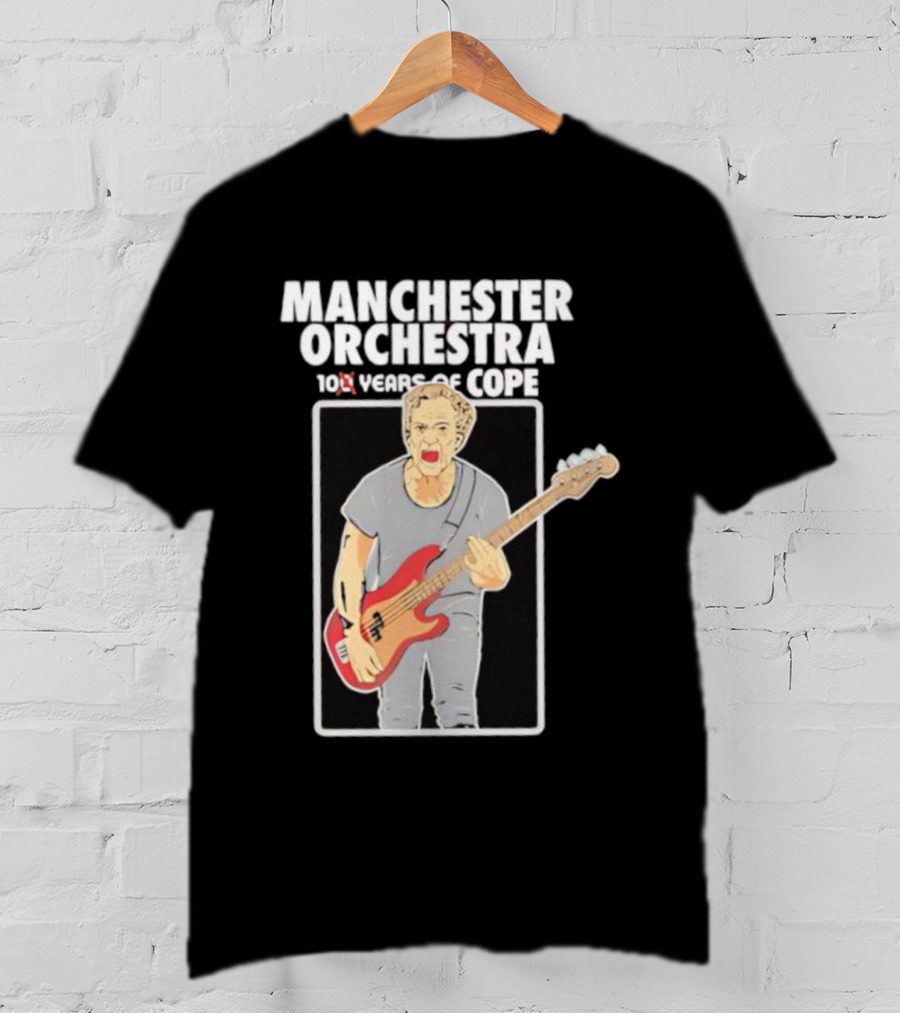 Manchester Orchestra 100 Years Of Cope Bass Guitar Illustration T-Shirt