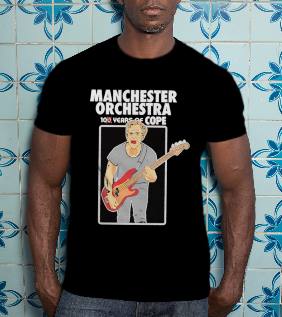 Manchester Orchestra 100 Years Of Cope Bass Guitar Illustration T-Shirt