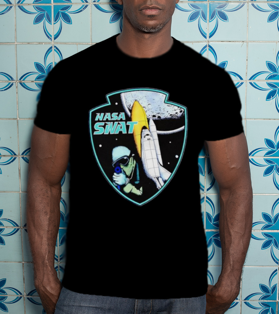 NASA SWAT Moon Mission Space Shuttle Patch T-Shirt
