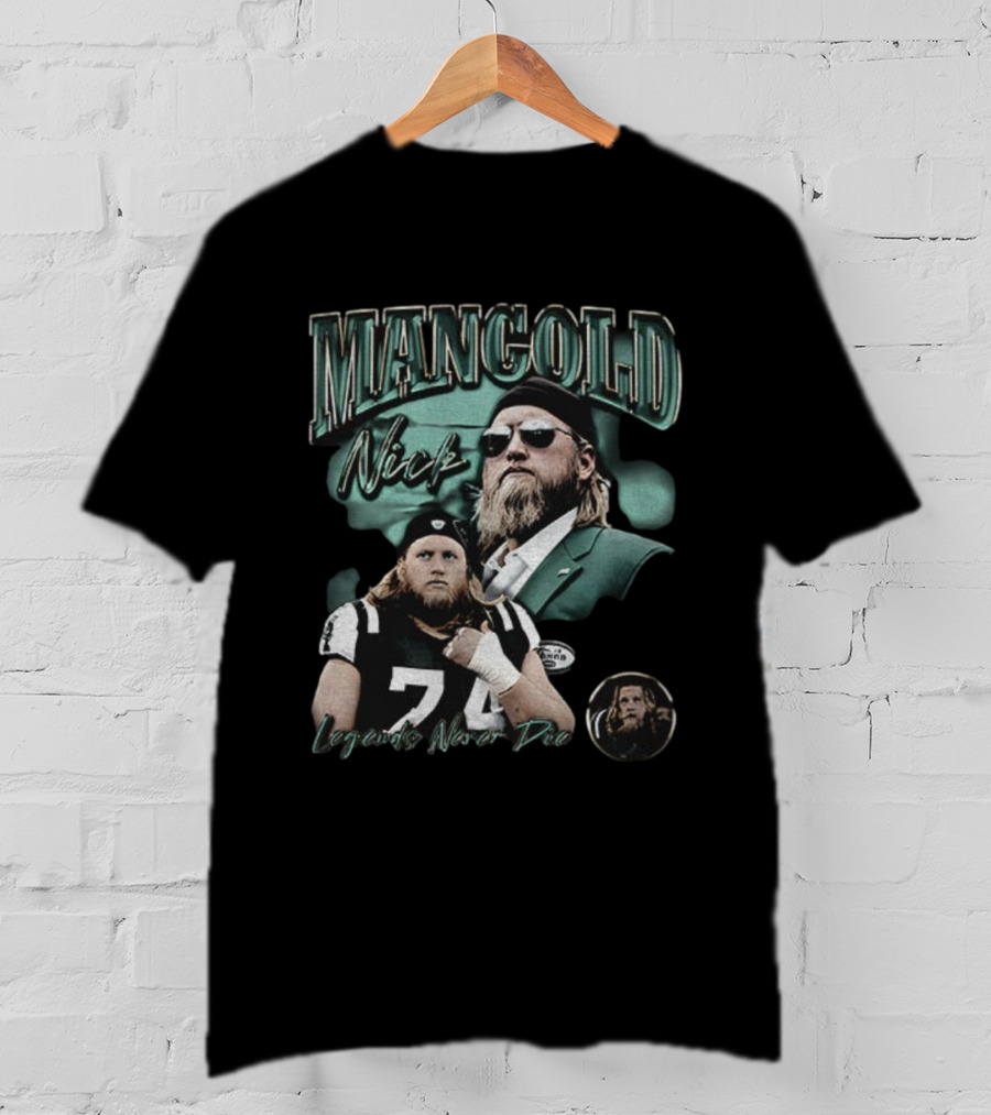 Nick Mangold New York Jets NFL Legends Never Die 74 T-Shirt