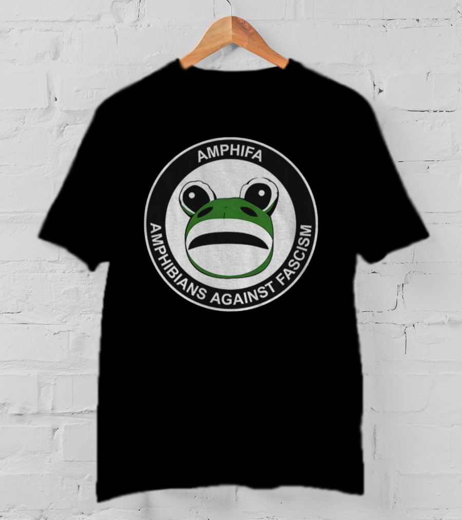 Amphifa Amphibians Against Fascism Portland Frog T-Shirt