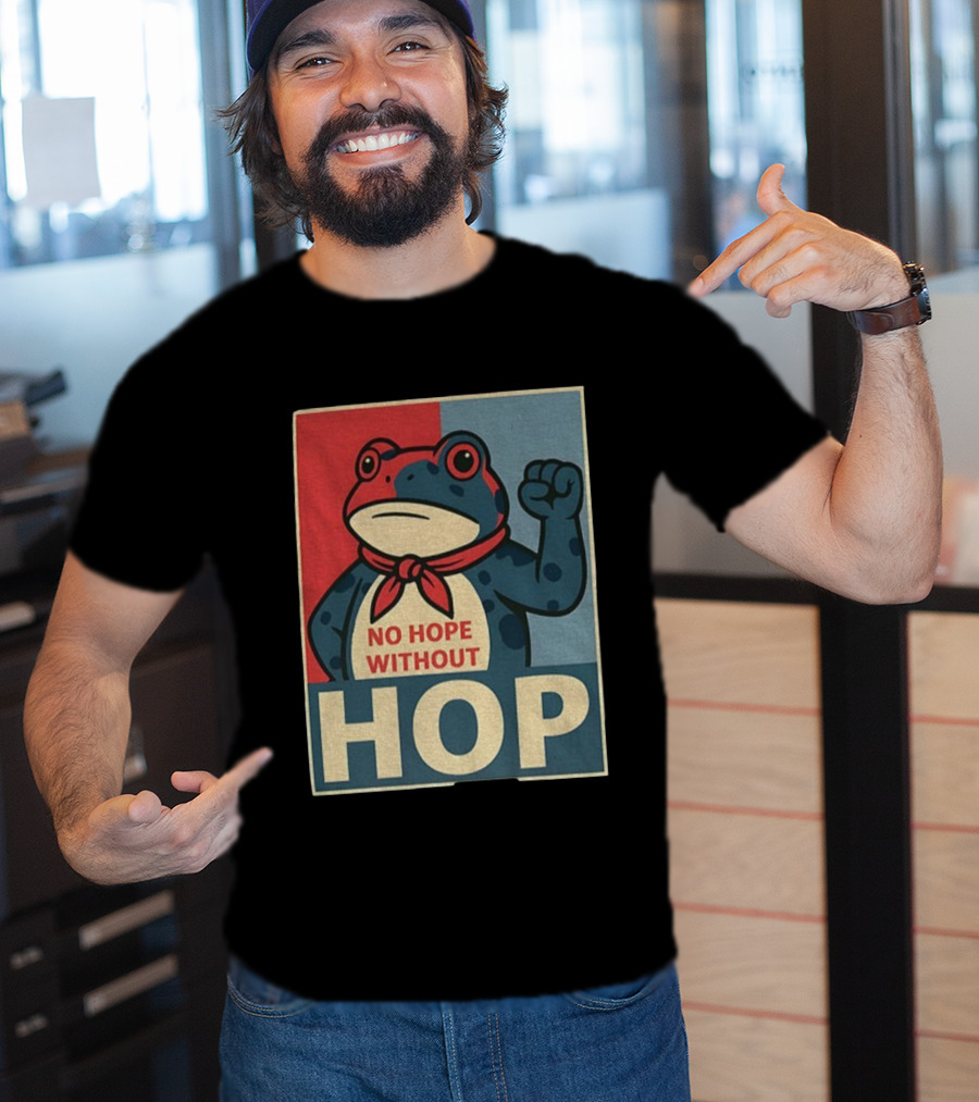 No Hope Without Hop Frog Resist Portland Anti Trump Anti Fascism T-Shirt